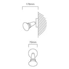 Eurolux PAR38 Wall Light 70mm Black - image 01