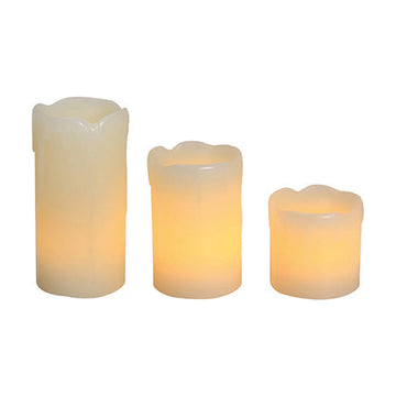 Eurolux LED Flameless Candle Set Dripping 3PC - image 01