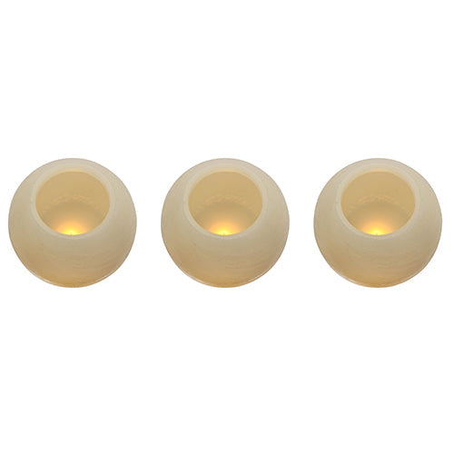 Eurolux LED Flameless Candle Set Ball Shaped 3PC in Electrical & Lighting,Lighting,Interior Lighting