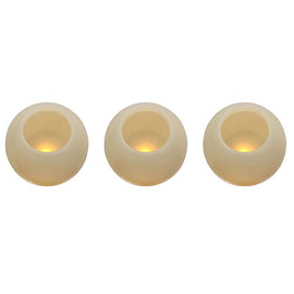 Eurolux LED Flameless Candle Set Ball Shaped 3PC in Electrical & Lighting,Lighting,Interior Lighting