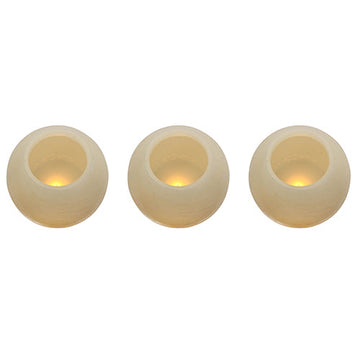 Eurolux LED Flameless Candle Set Ball Shaped 3PC in Electrical & Lighting,Lighting,Interior Lighting
