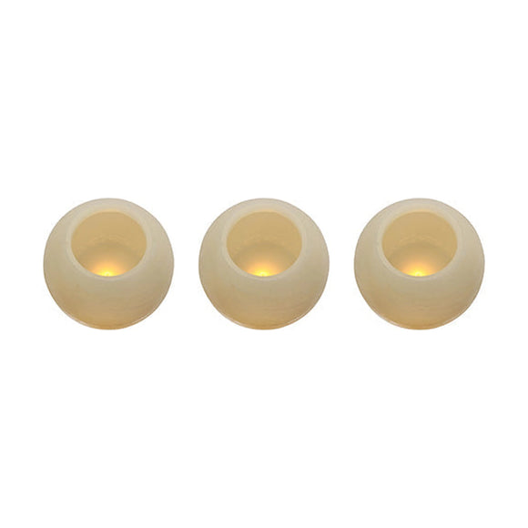 Eurolux LED Flameless Candle Set Ball Shaped 3PC - image 01
