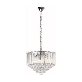 Eurolux Otis Acrylic Chandelier 350mm Chrome - image 01