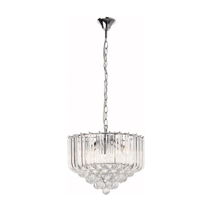 Eurolux Otis Acrylic Chandelier 350mm Chrome - image 01