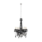 Eurolux 6LT Octave Acrylic Chandelier 550mm Black - image 01