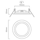 Eurolux Downlight Tilt Twist 94mm White - image 01