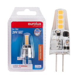 Eurolux LED Bi-Pin Classic 2w G4 3000K N in Electrical & Lighting,Lighting,Globes & Tubes