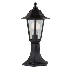 Eurolux Plastic Lantern 6 Panel Pedestal Black in Electrical & Lighting,Lighting,Exterior Lighting