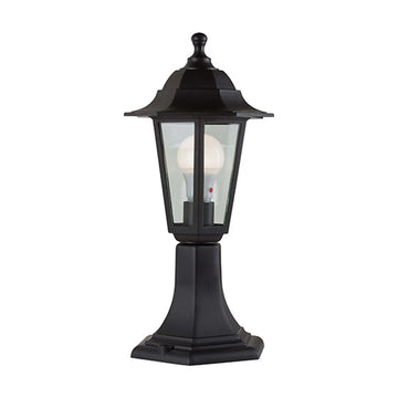 Eurolux Plastic Lantern 6 Panel Pedestal Black - image 01