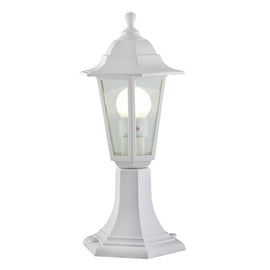 Eurolux Plastic Lantern 6 Panel Pedestal White in Electrical & Lighting,Lighting,Exterior Lighting