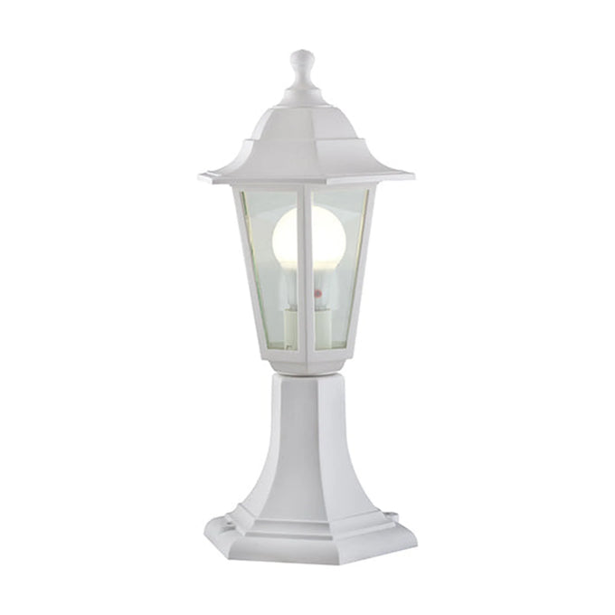 Eurolux Plastic Lantern 6 Panel Pedestal White - image 01