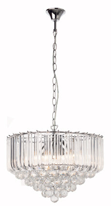 Eurolux Otis Acrylic Chandelier 415mm Chrome in Electrical & Lighting,Lighting,Interior Lighting