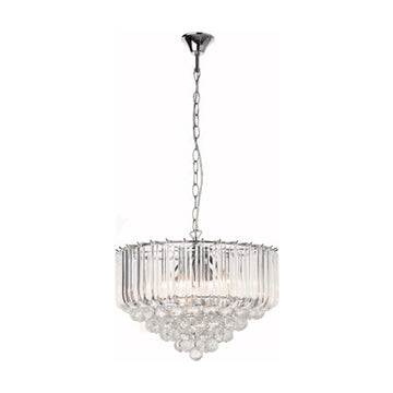 Eurolux Otis Acrylic Chandelier 415mm Chrome - image 01