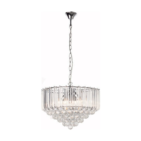 Eurolux Otis Acrylic Chandelier 415mm Chrome - image 01