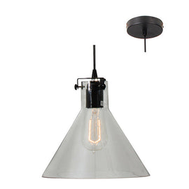 Eurolux Pendant Funnello 240mm Clear Glass in Electrical & Lighting,Lighting,Interior Lighting