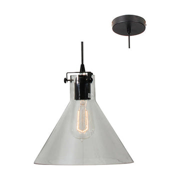 Eurolux Pendant Funnello 240mm Clear Glass - image 01
