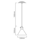 Eurolux Pendant Funnello 240mm Clear Glass - image 01