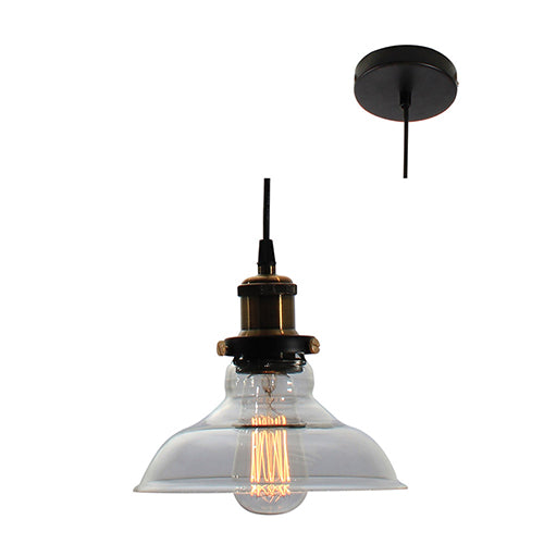 Eurolux Pendant Farmhouse 200mm Clear Glass in Electrical & Lighting,Lighting,Interior Lighting