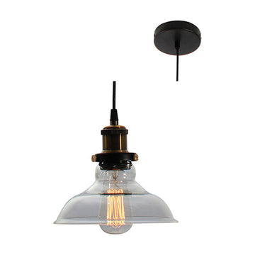 Eurolux Pendant Farmhouse 200mm Clear Glass - image 01