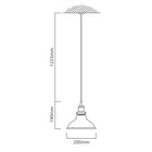 Eurolux Pendant Farmhouse 200mm Clear Glass - image 01