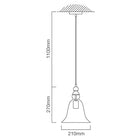Eurolux Pendant Vino 210mm Clear Glass - image 01