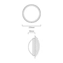 Eurolux ABS Bulkhead 270mm White 1x15W - image 01