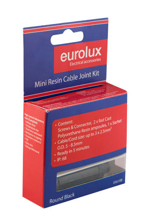Eurolux Cable Joint Kit 3x2.5mm Rnd Black in Electrical & Lighting,Electrical Accessories,Wiring