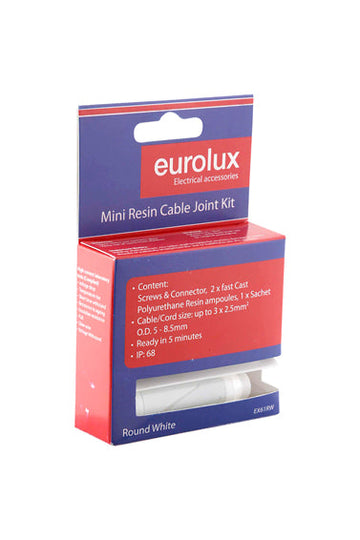 Eurolux Cable Joint Kit 3x2.5mm Rnd White in Electrical & Lighting,Electrical Accessories,Wiring
