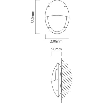Fumagalli Maddi-Ve Bulkhead Black 1xCFL23w - image 01