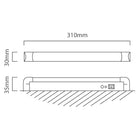 Eurolux Rechargeable Undercounter Emergency Light 310mm LED - image 01