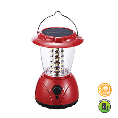 Eurolux Rechargeable Solar LED Lantern 120mm Red in Electrical & Lighting,Lighting,Portable & Loadshedding Lighting