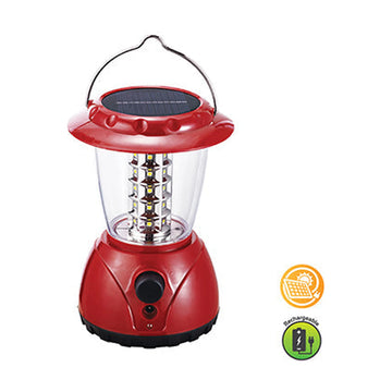 Eurolux Rechargeable Solar LED Lantern 120mm Red - image 01