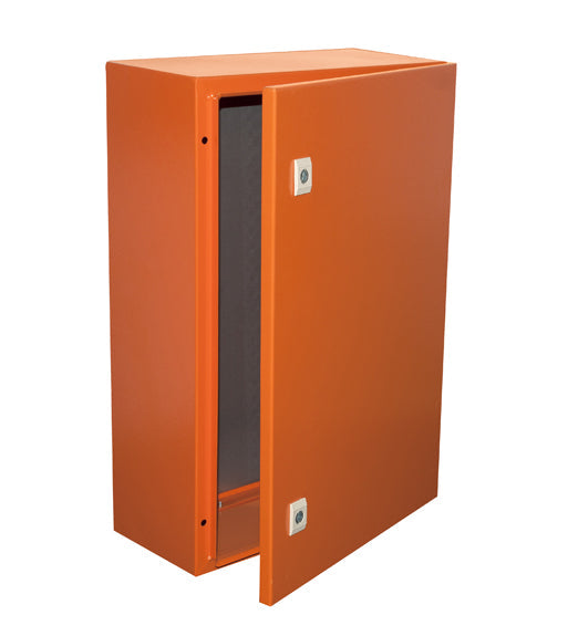 Eurolux Enclosure Mild Steel 600x400x200mm IP65 Orange in Electrical & Lighting,Electrical Accessories,Circuit Breakers & Distribution Boards