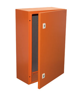 Eurolux Enclosure Mild Steel 600x400x200mm IP65 Orange in Electrical & Lighting,Electrical Accessories,Circuit Breakers & Distribution Boards