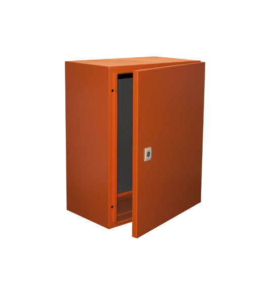 Eurolux Enclosure Mild Steel 500x400x250mm IP65 Orange in Electrical & Lighting,Electrical Accessories,Circuit Breakers & Distribution Boards