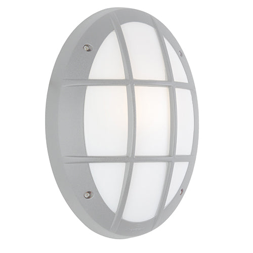 Fumagalli Danzi-Gr Bulkhead Grey 1xCFL23w in Electrical & Lighting_Interior Lighting