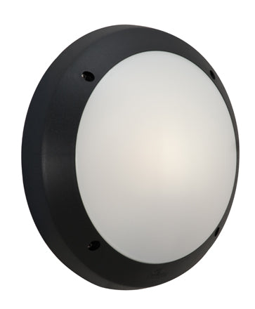 Fumagalli Gelmi Bulkhead Black 1xCFL23w in Electrical & Lighting_Interior Lighting
