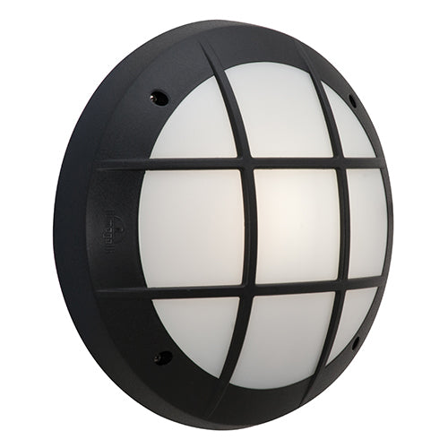 Fumagalli Gelmi-Gr Bulkhead Black 1xCFL23w in Electrical & Lighting_Interior Lighting