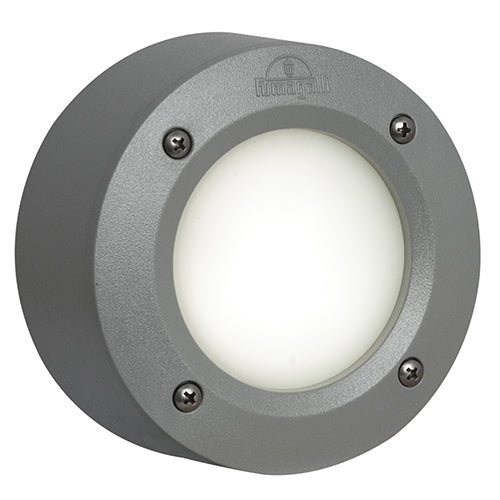 Fumagalli Extraleti 100 Round Footlight Grey in Electrical & Lighting_Interior Lighting