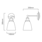 Eurolux Wall Light Farmhouse 140mm Antique Brass - image 01