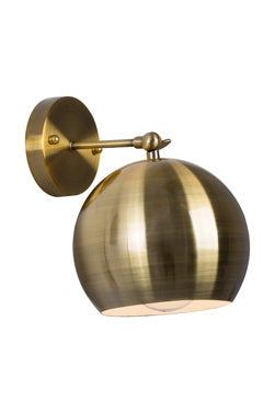 Eurolux Wall Light Round Antique Brass in Electrical & Lighting,Lighting,Interior Lighting