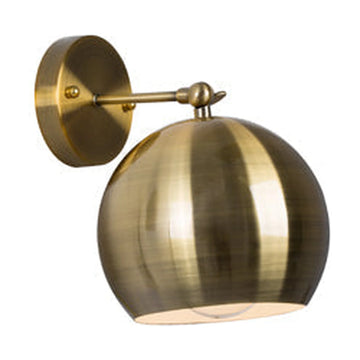 Eurolux Wall Light Round Antique Brass - image 01
