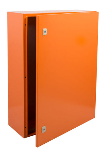 Eurolux Enclosure Mild Steel 800x600x250mm IP65 Orange in Electrical & Lighting,Electrical Accessories,Circuit Breakers & Distribution Boards