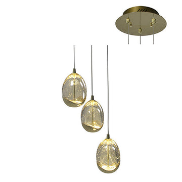 Eurolux Pendant Dew Drop 3LT 250mm Gold in Electrical & Lighting,Lighting,Interior Lighting