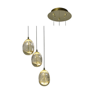 Eurolux Pendant Dew Drop 3LT 250mm Gold - image 01