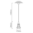 Eurolux Pendant Vibrato 170mm Black - image 01