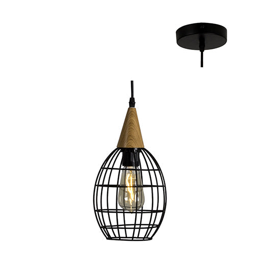 Eurolux Pendant Vibrato 150mm Black in Electrical & Lighting,Lighting,Interior Lighting