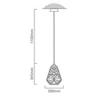 Eurolux Pendant Mante 300mm Black - image 01