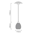 Eurolux Pendant Syphen 170mm Black - image 01