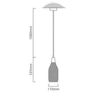 Eurolux Pendant Steel 110mm Black - image 01